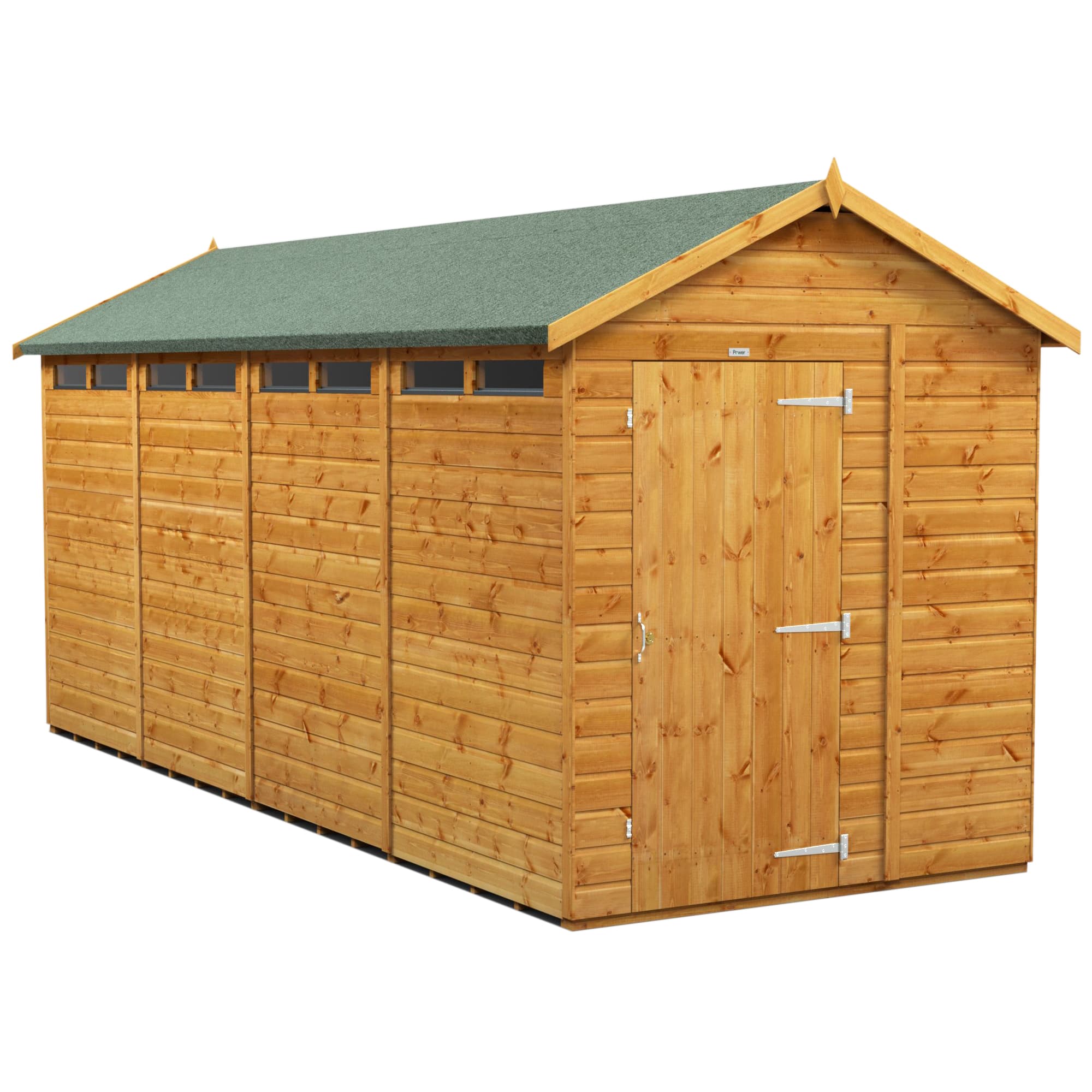Powersheds 16 x 6 Power Apex Security Shed