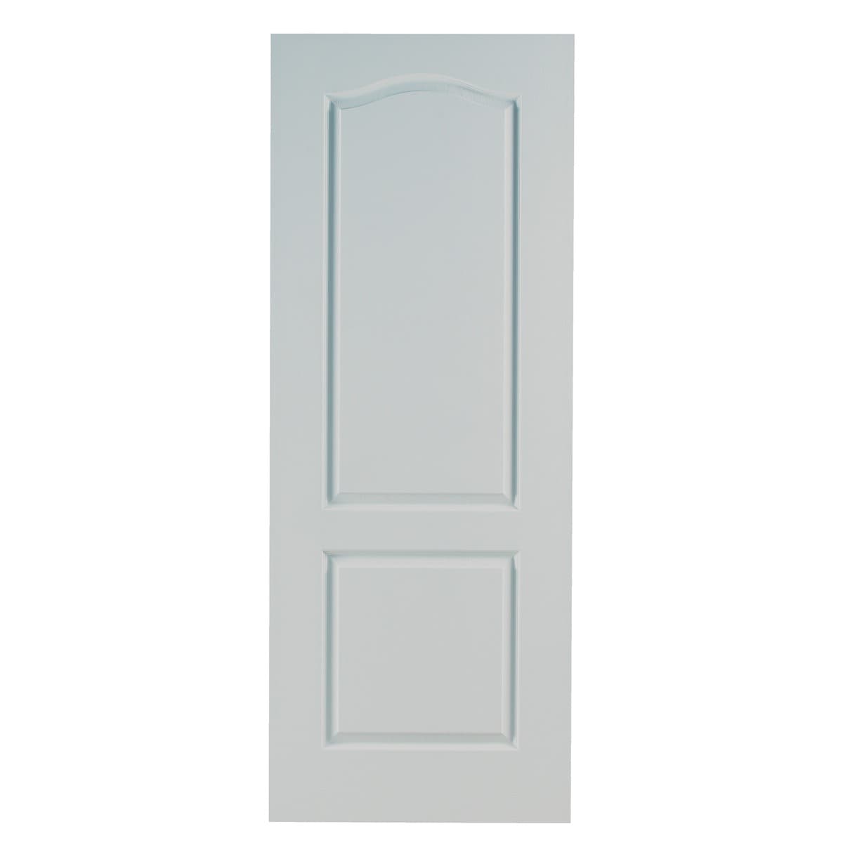 Travis Perkins White Primed 2 Panel Grained Hollow Core Door 1981 x 762 x 35mm