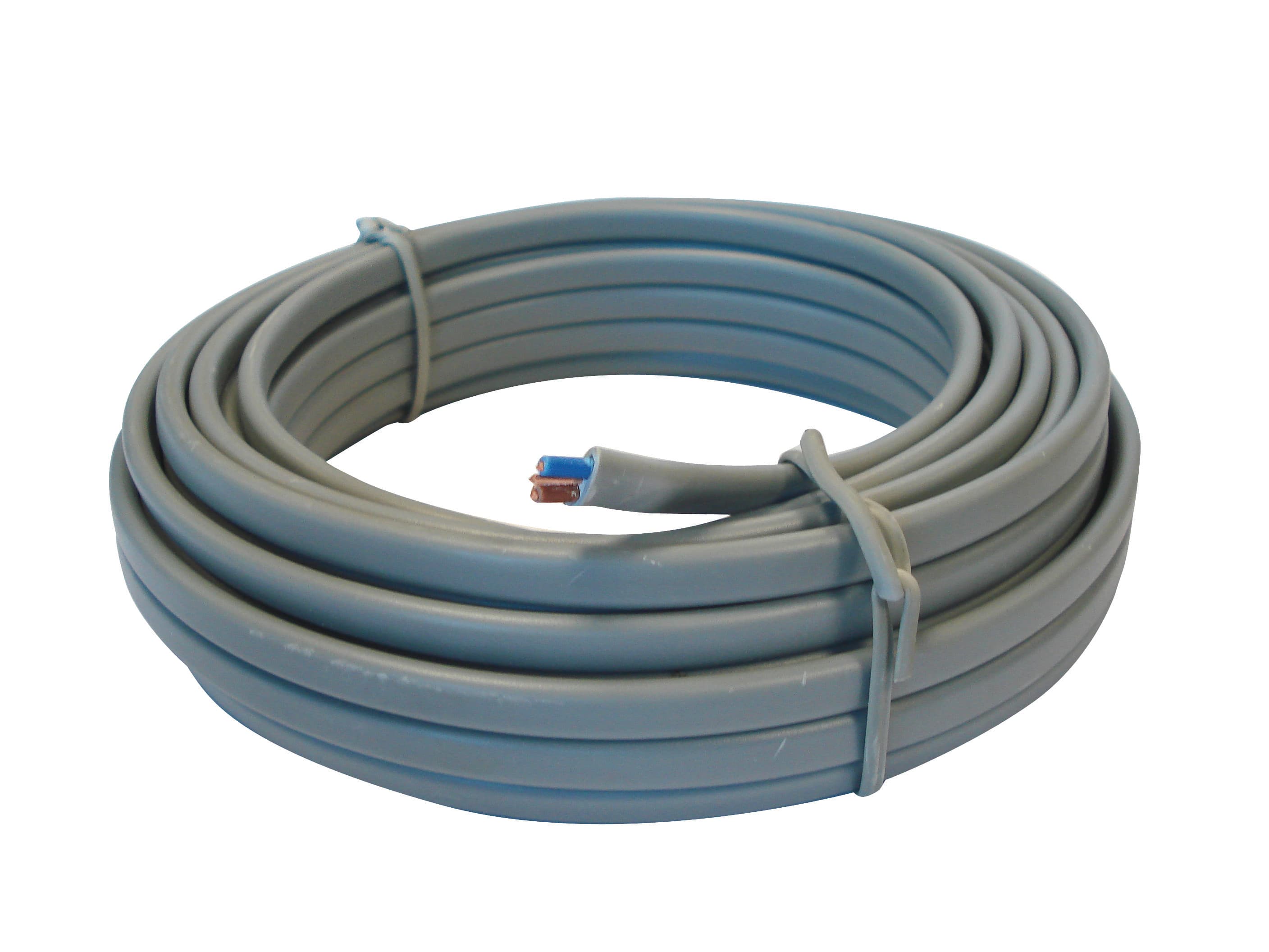 4TRADE 6242Y 1.0mm Twin & Earth Cable Grey 10m