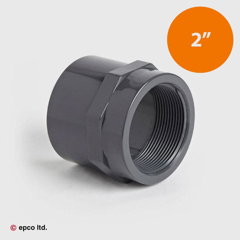 2" U-PVC Plain x Threaded Socket