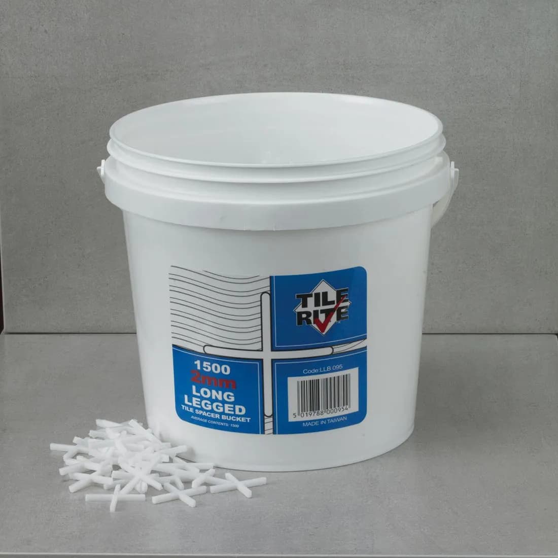 Tile Spacer Long Leg 2Mm Bucket 1500 Tilerite