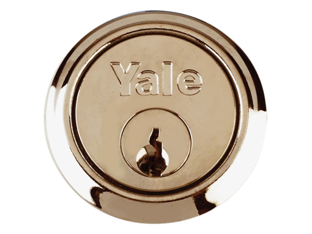 Yale Locks B1109 Replacement Rim Cylinder & 2 Keys Chrome Finish Box 6.31109E+11