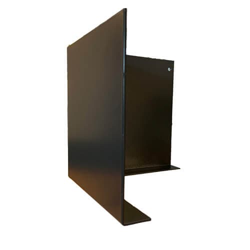 Aluminium Fascia L Profile External 90 Degree Corner - 210mm x 2mm Anthracite Grey (7016 Matt)