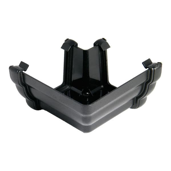 FloPlast Cast Iron Effect Ogee Gutter External Angle - 90 Degree x 110mm x 80mm