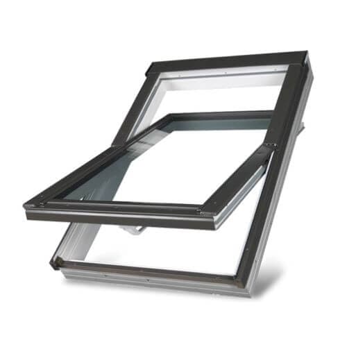 PVC Centre Pivot Roof Window - 1140mm x 1180mm White