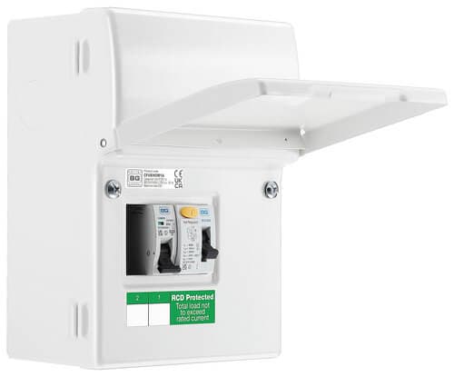 16 Way Unpopulated With 2 X 63A Type A 30Ma Rcd 100A Main Switch CFUD6616A-01