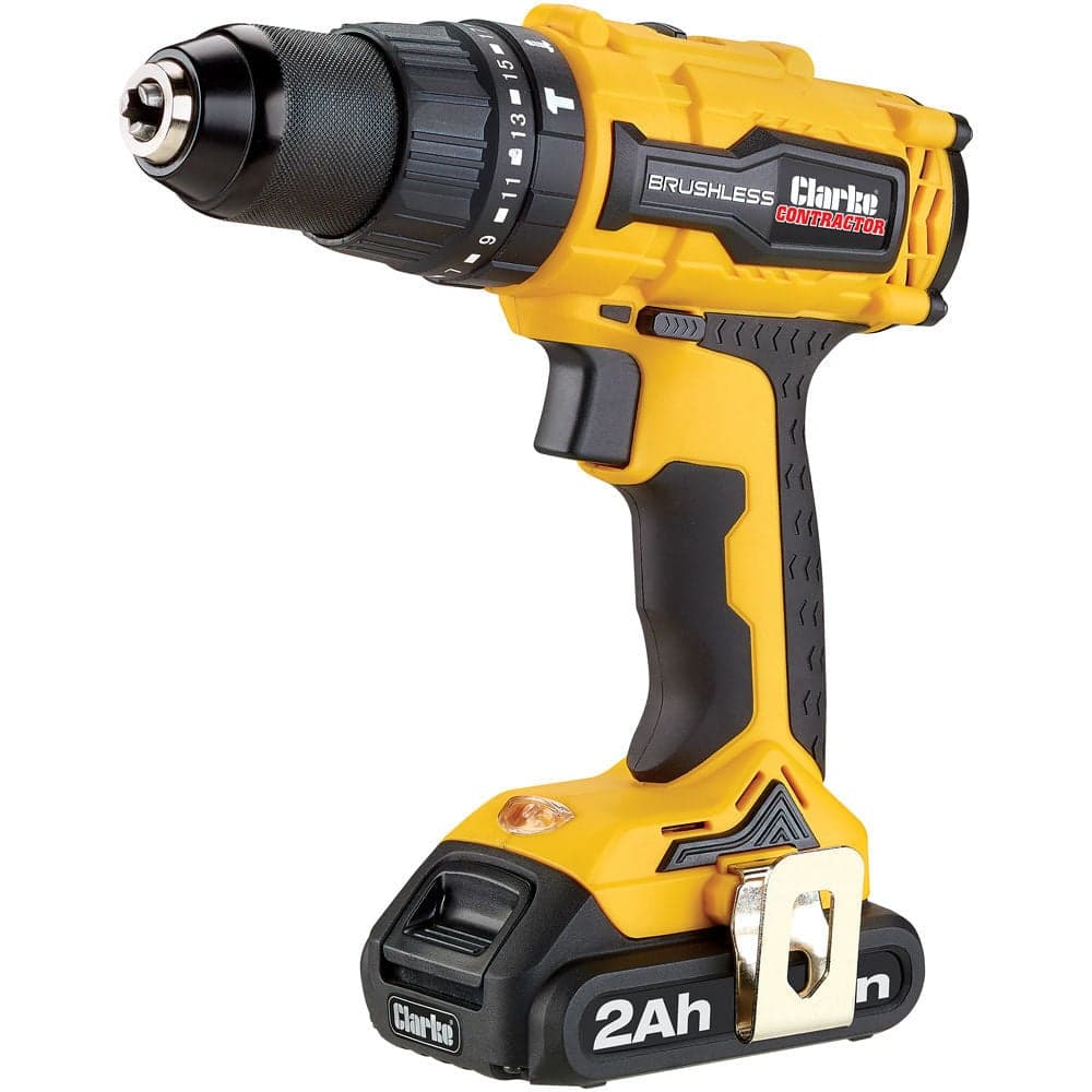Clarke 6479531 Con18Lic 18V Brushless Combi Drill/Driver & Hammer Drill (2 X 2Ah Li-Ion)