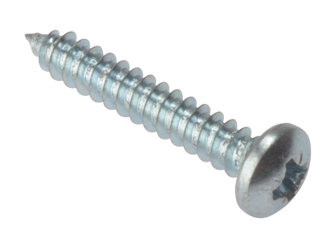 Fixings & Fasteners Self Tapping Screws | 4 X 1in | Zinc Plated | Box 200 STPP14ZP