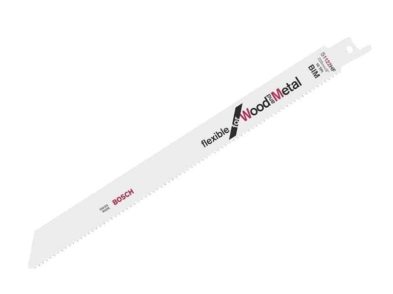 Bosch Powertool Accessories 2608656021 S 1122 Hf Flexible For Wood & Metal Blade 225Mm 10 Tpi (Pack 5)
