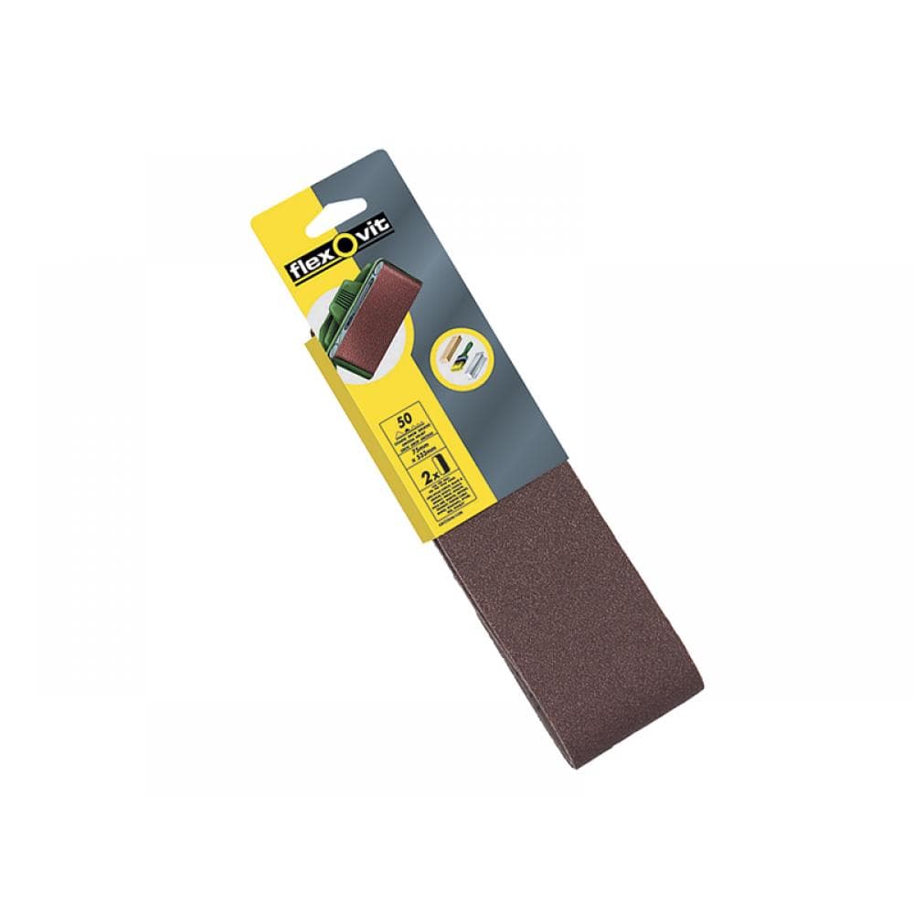 Flexovit 63642526469 Cloth Sanding Belt 533 X 75Mm Medium 80G (Pack 2)