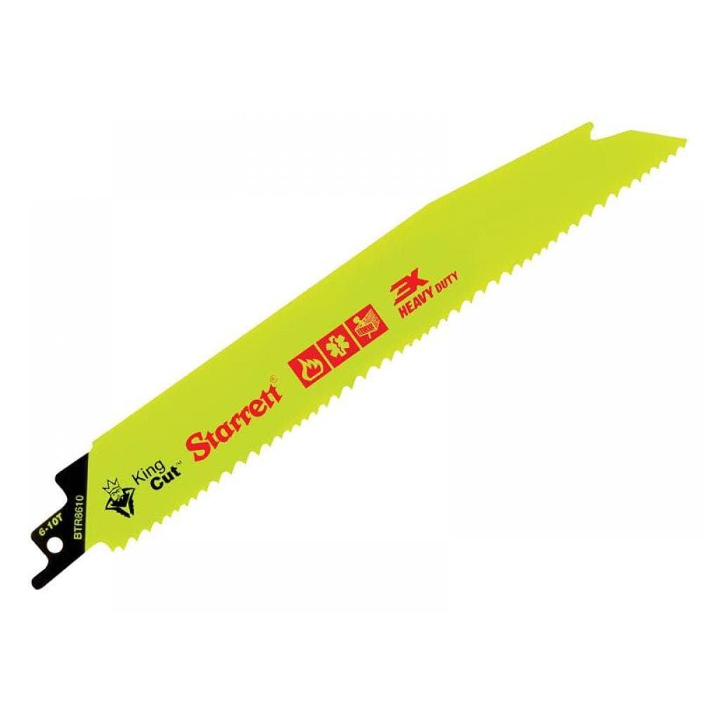 Starrett BTR8610-5 Btr8610-5 Bi-Metal King Cut™ Demolition Blade 203Mm 6-10 Tpi (Pack 5)