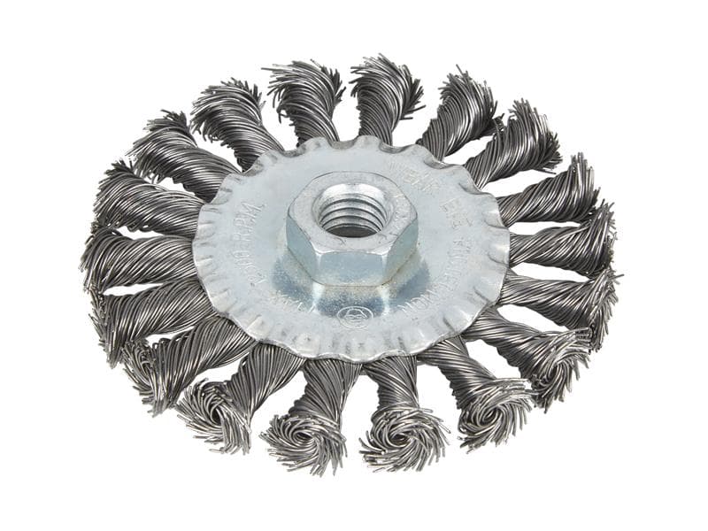 Bluespot Tools 19217 Flat Twist Knot Wire Wheel 100Mm M14 X 2