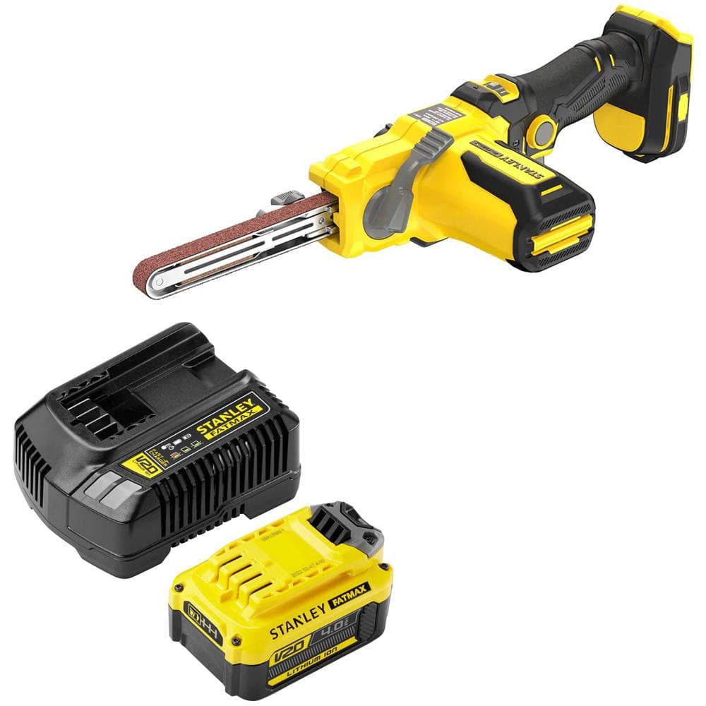 Stanley Fatmax V20 SFMCE210 18v Cordless Power File Belt Sander 1 x 4ah Li-ion Charger No Case