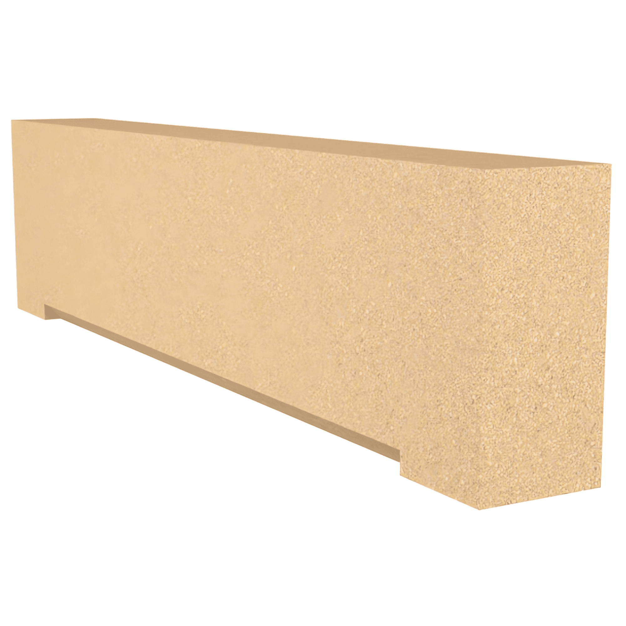 Forticrete Brown Aggregate Head Chamfered DH4 Bath, Size: 890x100x215mm