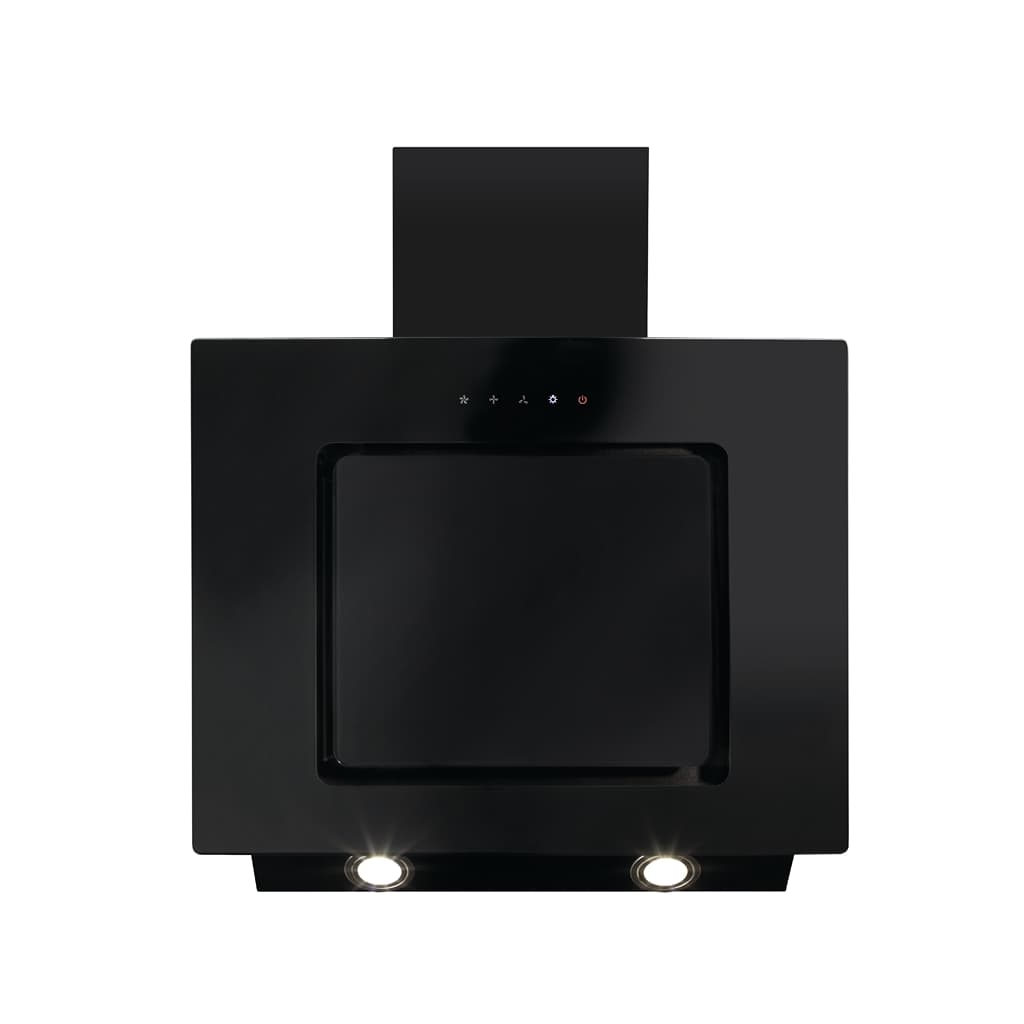 CDA 60cm Angled Extractor Black DTB - EVA60BL