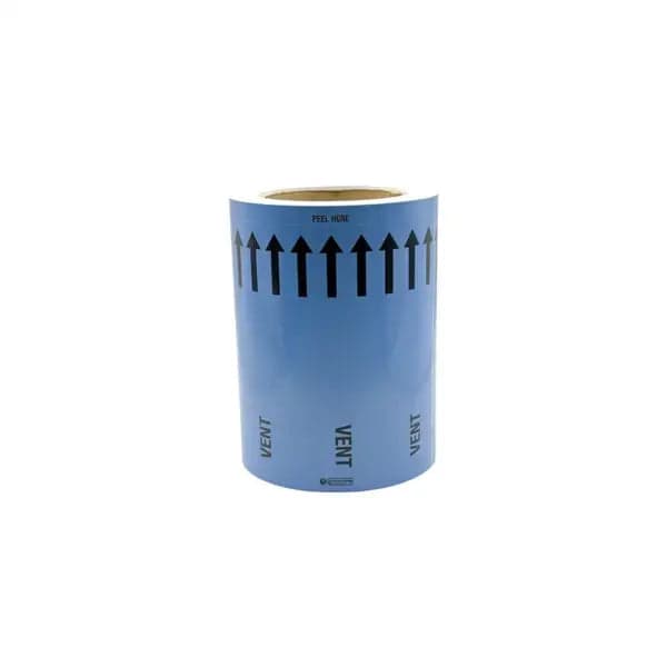 Pipemark 150mm x 33m Pipeline Identification and Flow Direction Self Adhesive Label (Roll) Indoor
