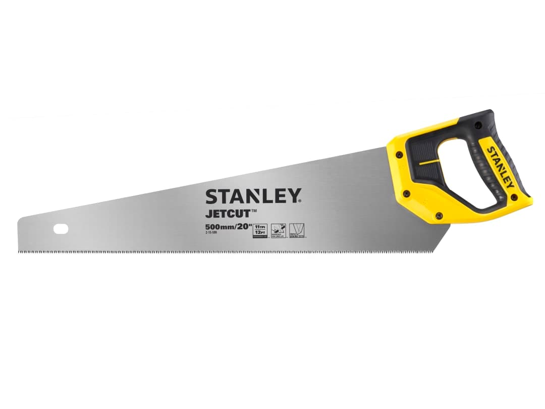 STANLEY® Hand Tools Jet Cut Fine Handsaw 500mm (20in) 11 TPI 2-15-599