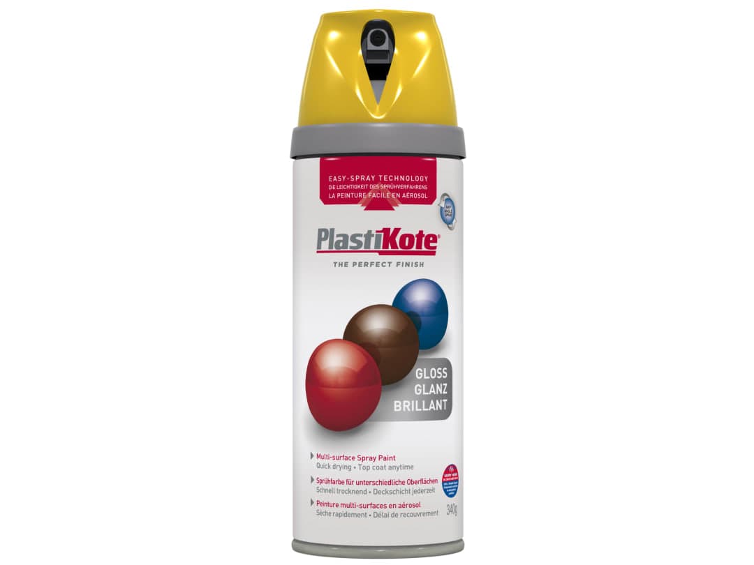 PlastiKote Premium Gloss Yellow 400ml 21105 021105