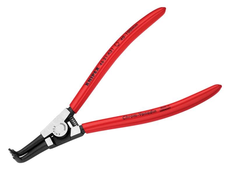 Knipex 46 21 A31 SB Circlip Pliers External 90° Bent Tip 40 - 100Mm A31