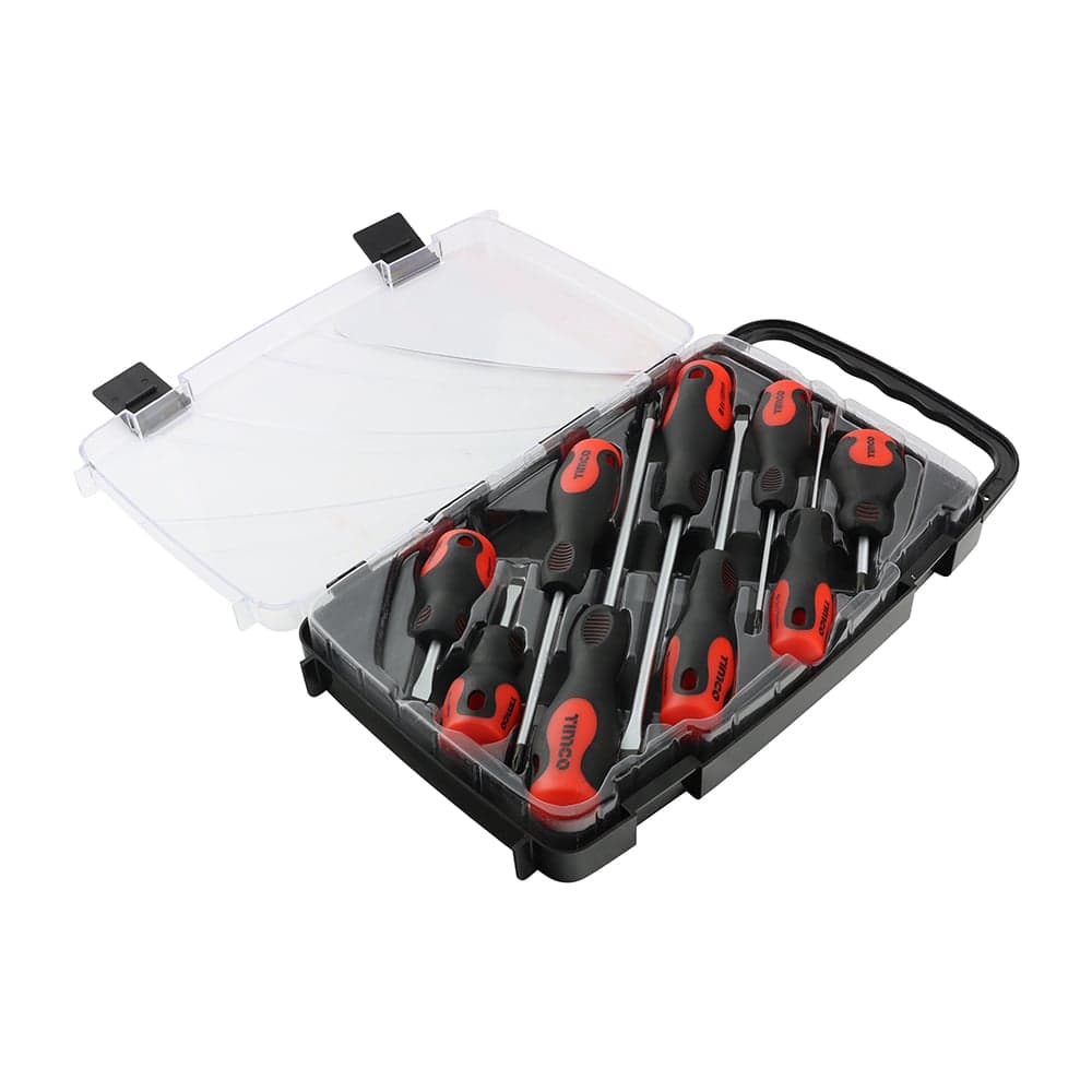 Timco 468132 Screwdriver Set 9 Pieces Case 9