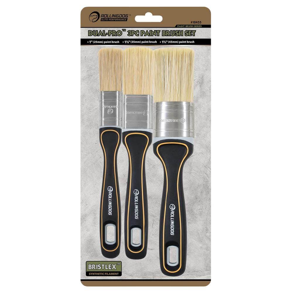 Rollingdog Dual-Pro™ Dp1000 Paint Brush Set (3 Piece) Pk 1 08142