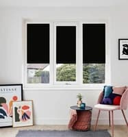 Ex-lite Rb Black Perfect Fit Roller Blinds PVC