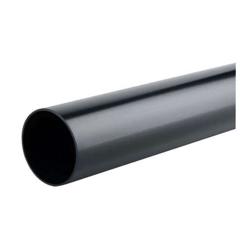 Wavin Osma RoundLine pipe 68mm black 2.75m 0T086B