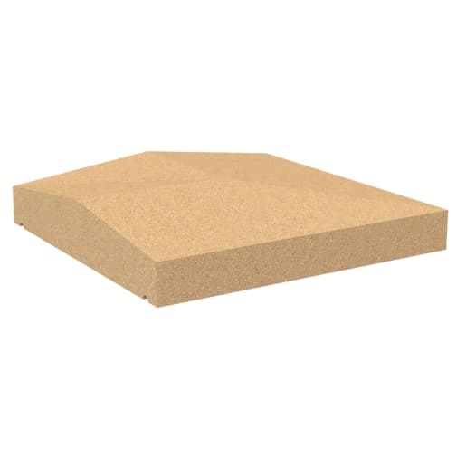 Forticrete Brown Coping TW400 Ur Bath Return, Size: 400x400x50mm