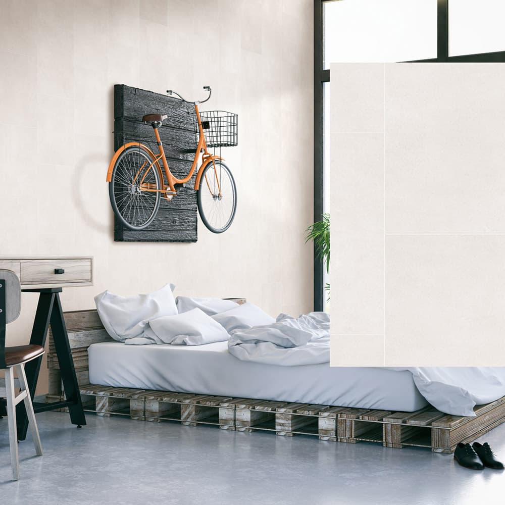 Klassic Light Grey Matt Tile Effect PVC Wall Panel (8mm)