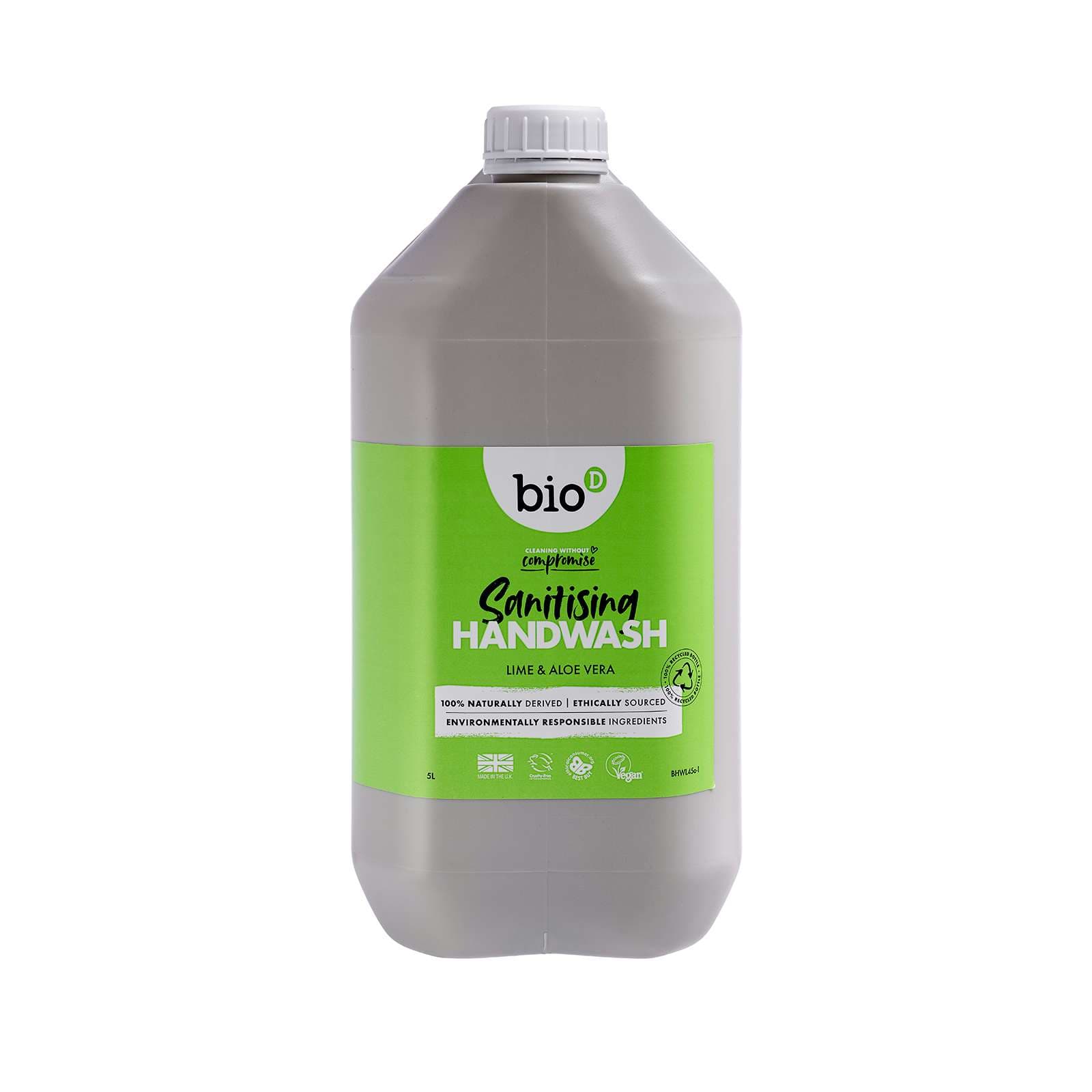 Bio-D Lime & Aloe Vera Cleansing Hand Wash - 5Ltr