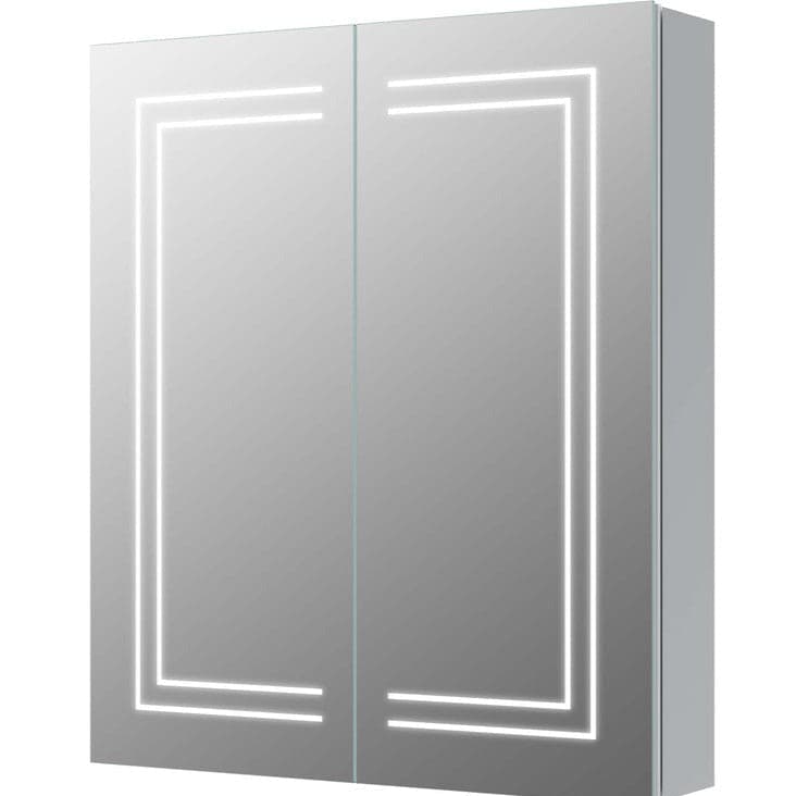 Suki 600mm 2 Door Front-Lit LED Mirror Cabinet