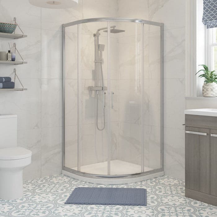 Quadrant Shower Enclosure 900mm Chrome