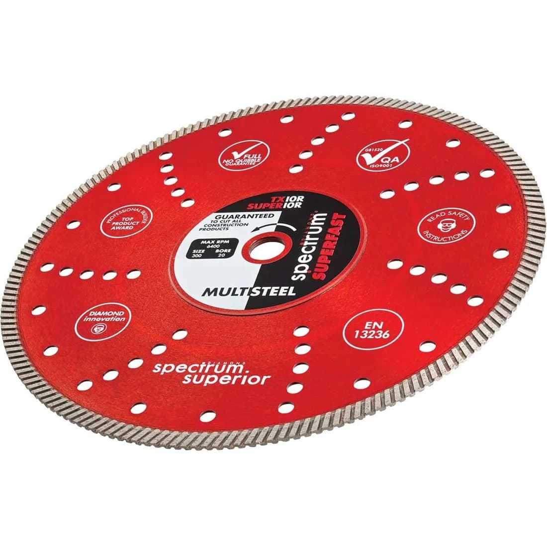Superfast Superior Multi Steel Diamond Blade Tx10R-230/22