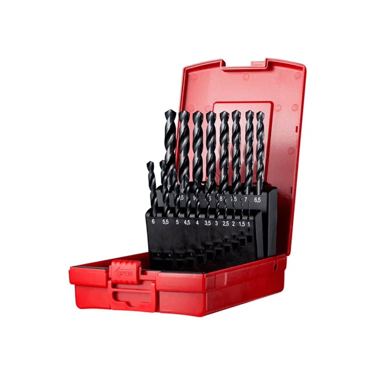 Dormer A190 No.201 Metric HSS Drill Set of 19 1.0-10.0 x 0.5mm A190201