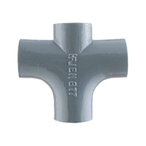 Halifax Cast Iron Drainage Double Rad Curve Branch - 88 Degree x 100mm and 100mm