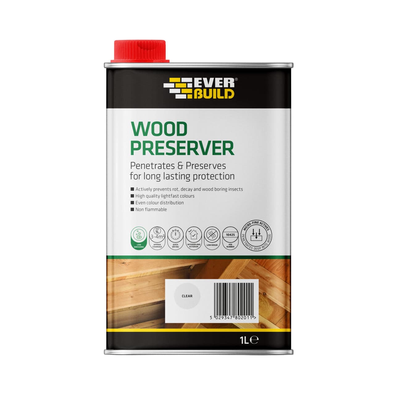 Everbuild Wood Preserver clear 25 L