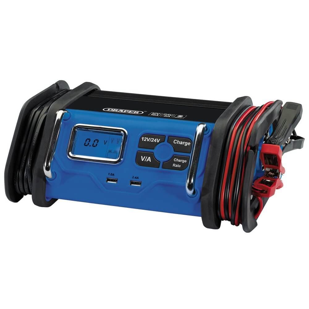 Draper 70548 12/24V Battery Charger 8 - 16A each