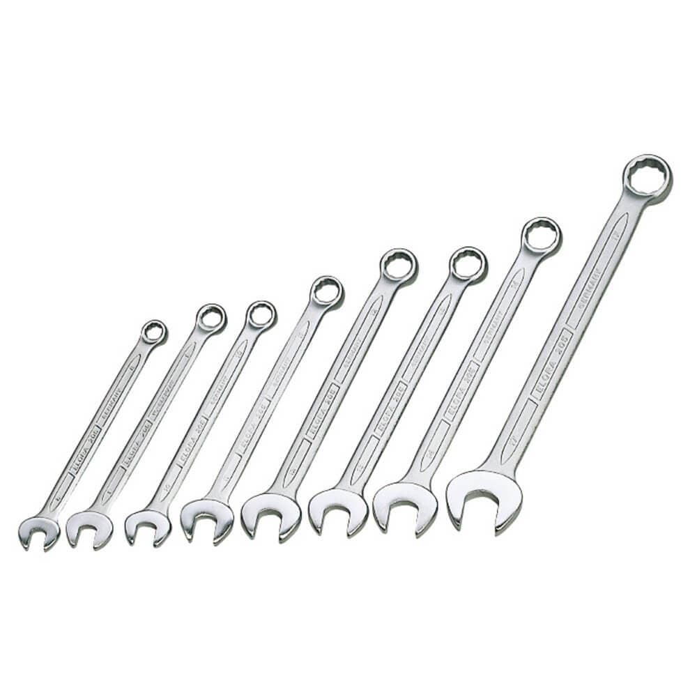 Elora 13710 Long Metric Combination Spanner Set (8 Piece) per set