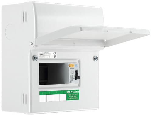 10 Way Unpopulated With 2 X 63A Type A 30Ma Rcd 100A Main Switch CFUD6610A-01