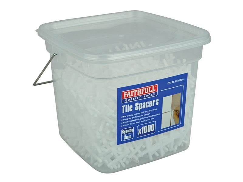 Faithfull 150131000B Tile Spacer Long Leg 3Mm (Tub 1000)