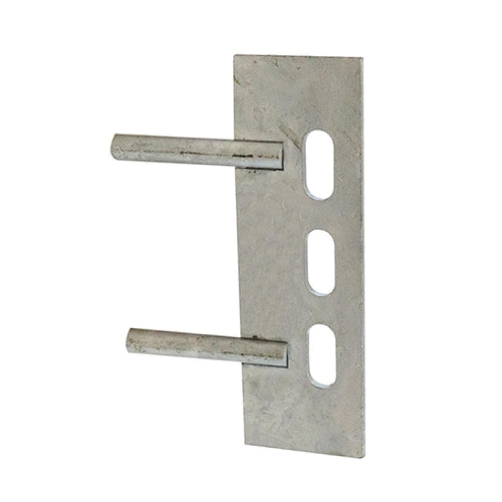 Timco GB2P Gravel Board Clip - Twin Pin - Galvanised 150 X 50Mm Unit 1