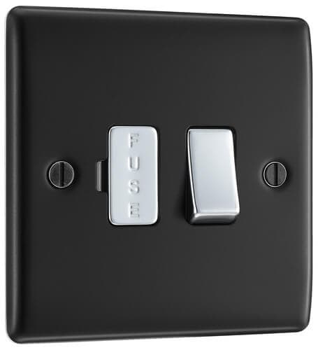 Screwless Flatplate Brushed Steel Single Socket For Tv Or Fm Co-Axial Aerial And Satellite Connection FBS65-01