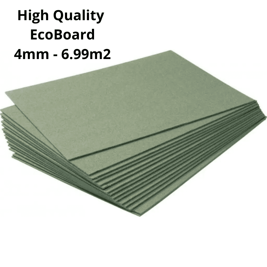 Natural Floor Underlay 4mm - 6.99m2 Coverage - Thermal and Acoustic Insulation for Laminate and Parquet - 1 Pack