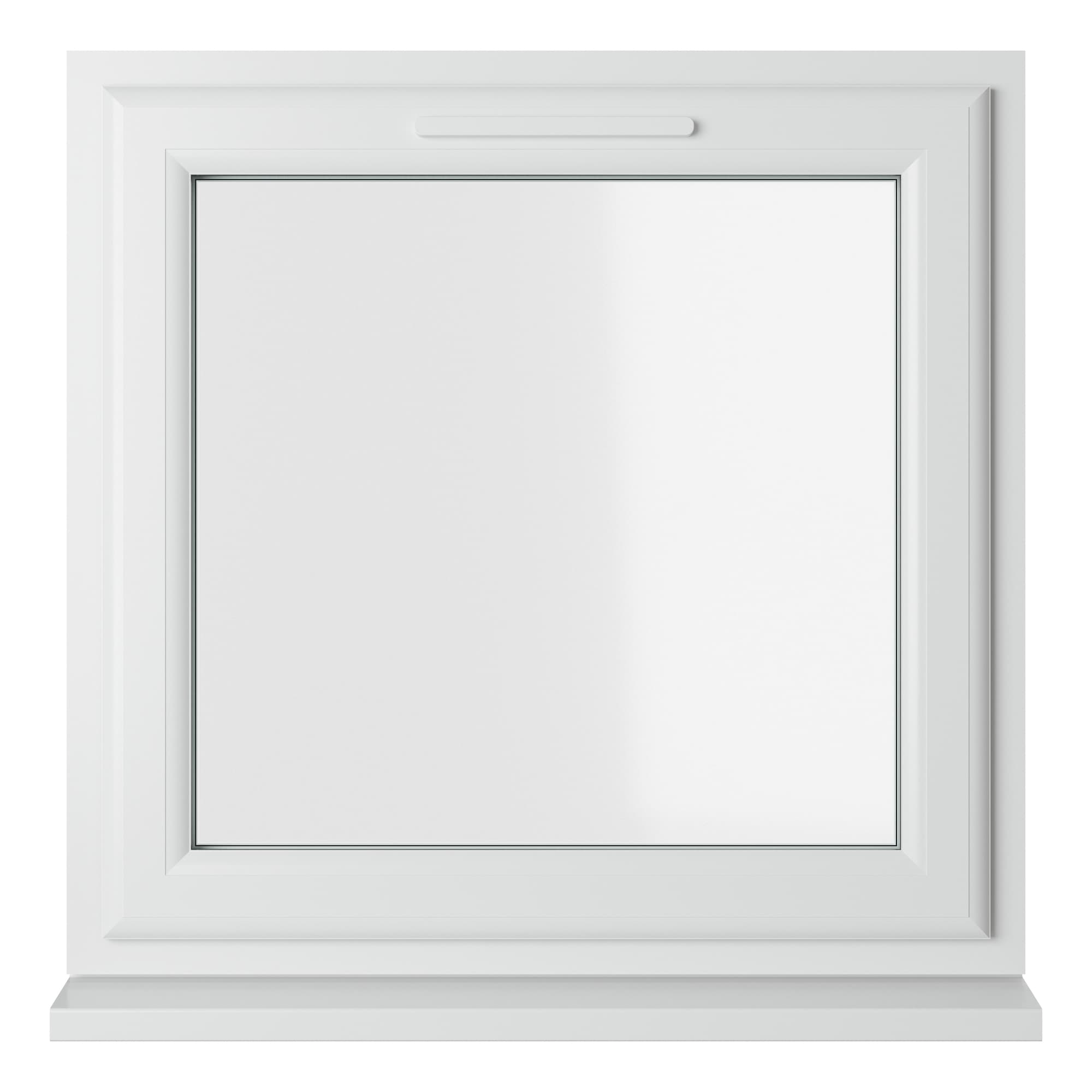 Crystal Triple Glazed uPVC Window White Top Hung 820mm x 820mm Clear
