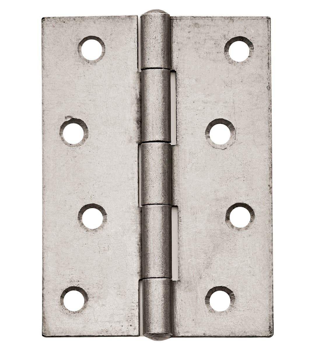 4Trade Butt Hinges Fixed Pin Self Colour 100mm Pack of 3