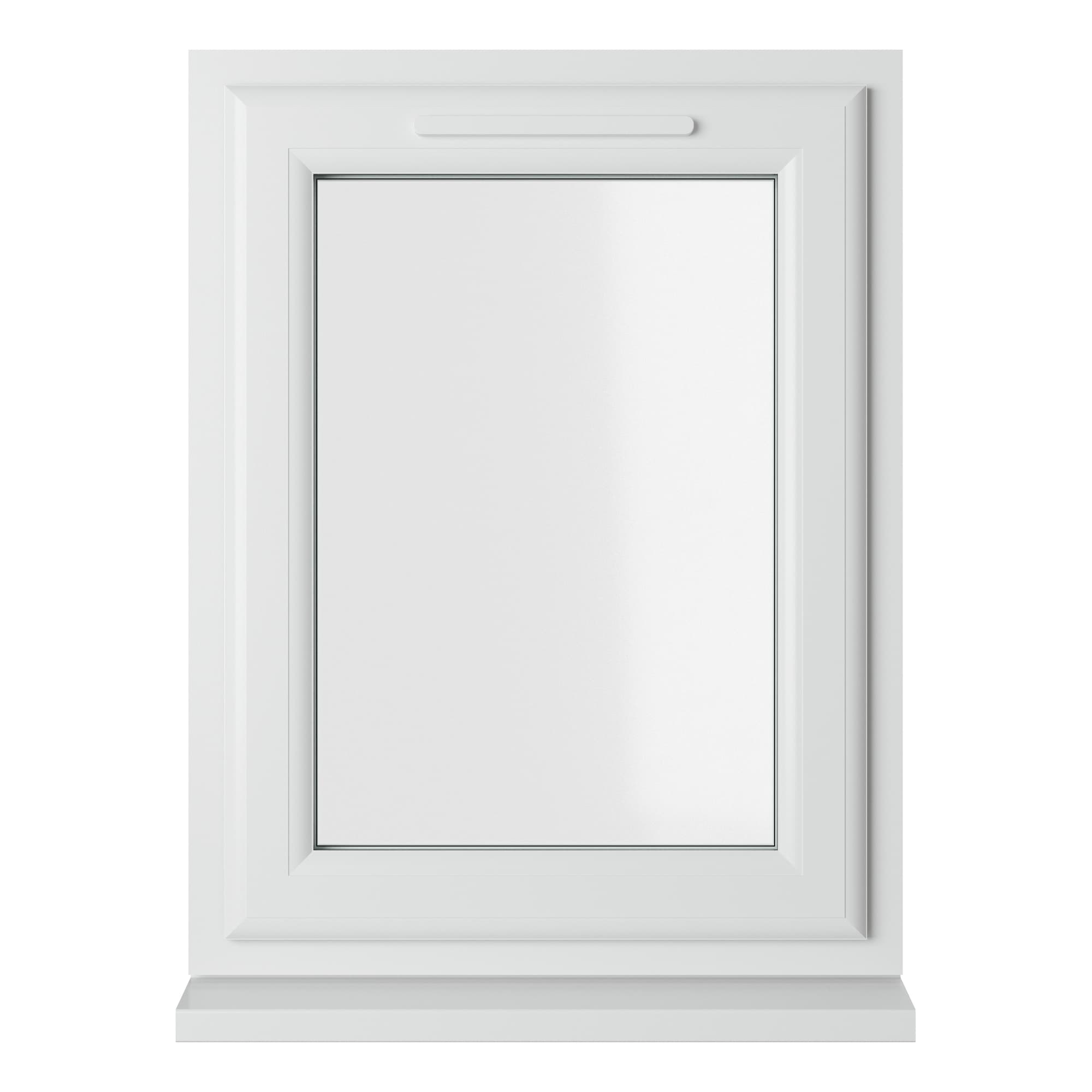 Crystal Double Glazed uPVC Window White Left Hung 610mm x 965mm Clear