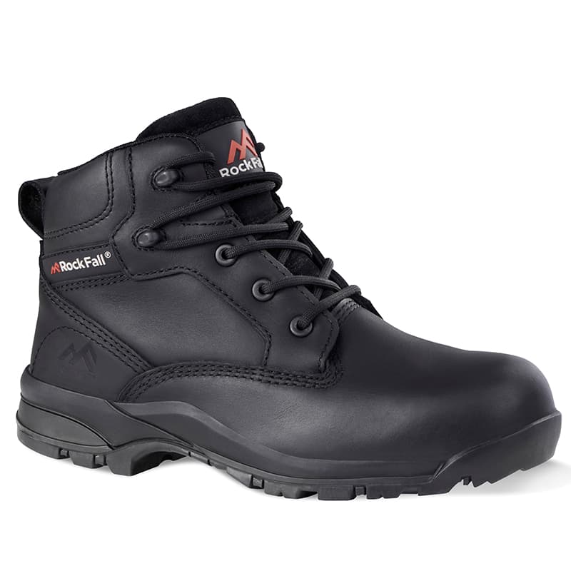 Rock Fall Onyx Black Womens Safety Boot Size 8