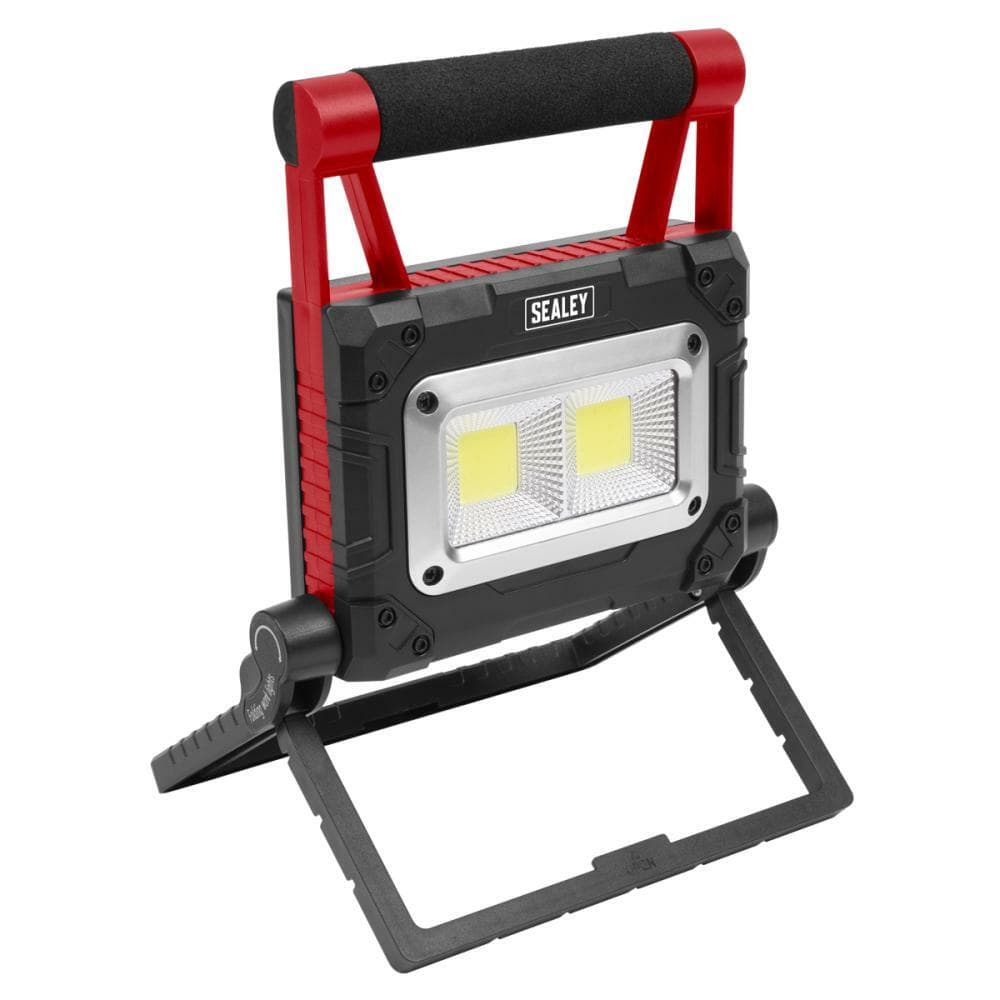 Sealey LEDFL15WS 15W Cob Led Solar Powered Rechargeable Portable Floodlight