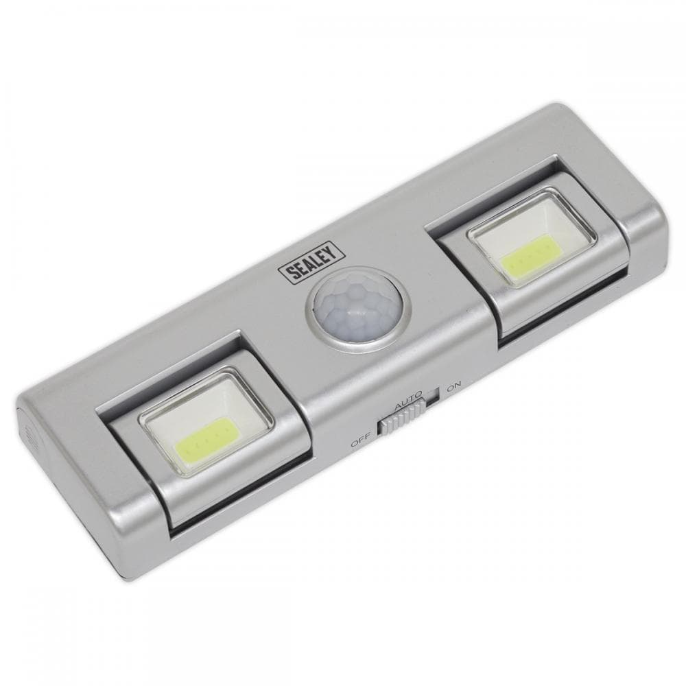 Sealey GL93 Auto Light 1W Cob Led With Pir Sensor 3 X Aa Cell