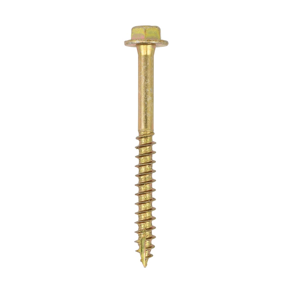 Timco Advanced Coach Screws - Hex Flange - Yellow TIMbag 80 680SCSYB